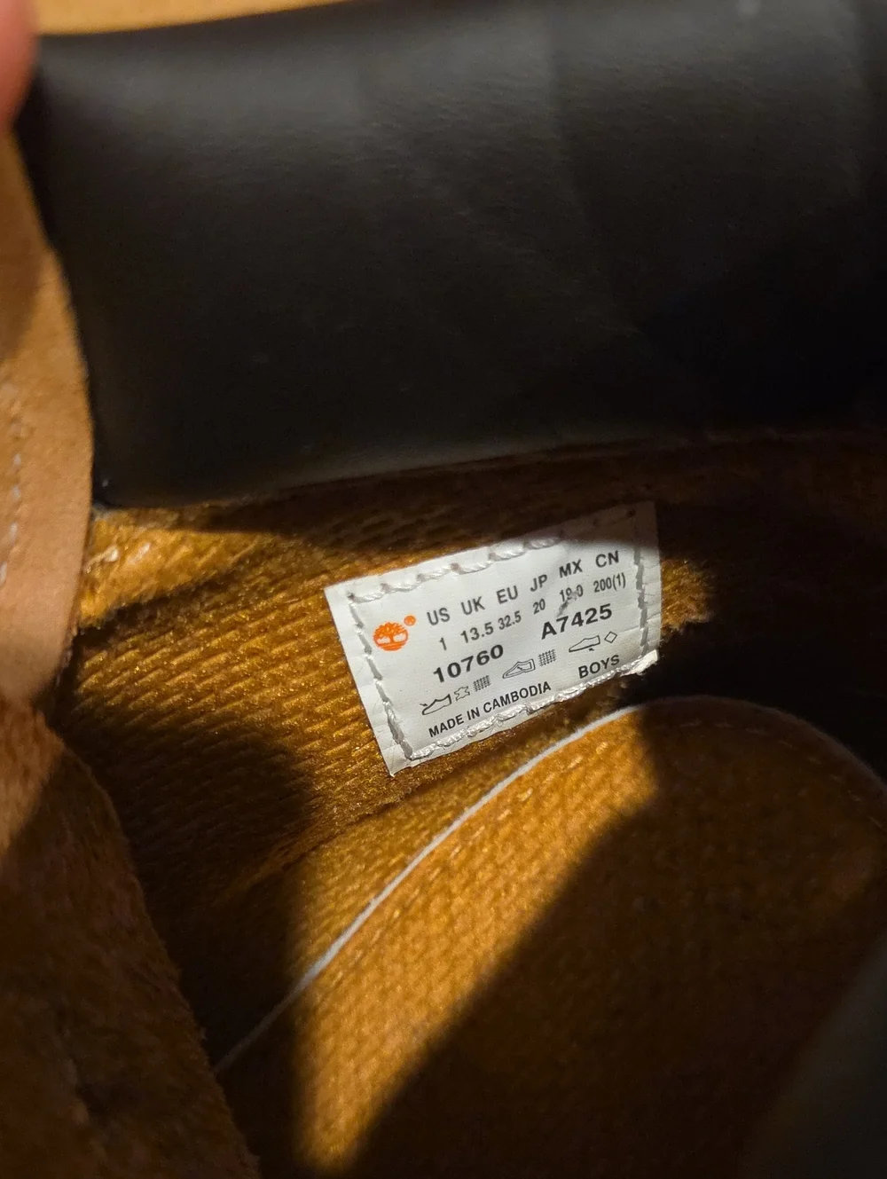 Timberland Kids Leather Tan Lace-Up Boots